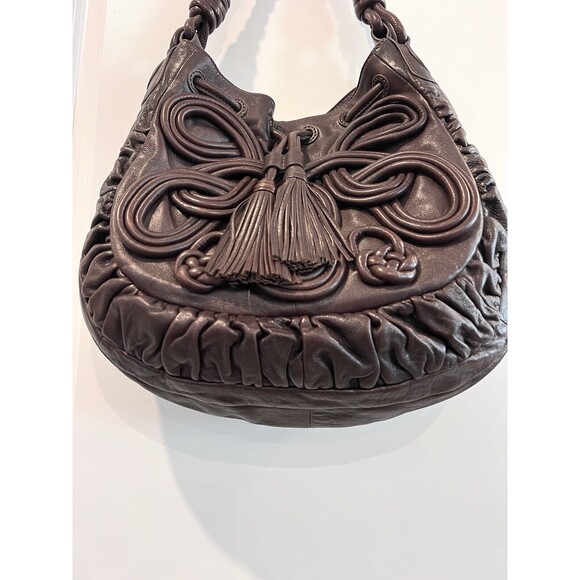 Brighton Lockheart Masterpiece Gabby Brown Pretzel Hobo Shoulder Handbag EPOC - Picture 5 of 14